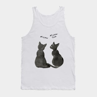 Black cats, meow Tank Top